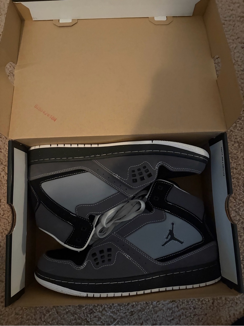 Jordan 1 Flight Men’s Sneakers in Gray and Black